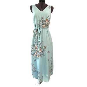 A New Day Blue Floral MIDI sheath dress